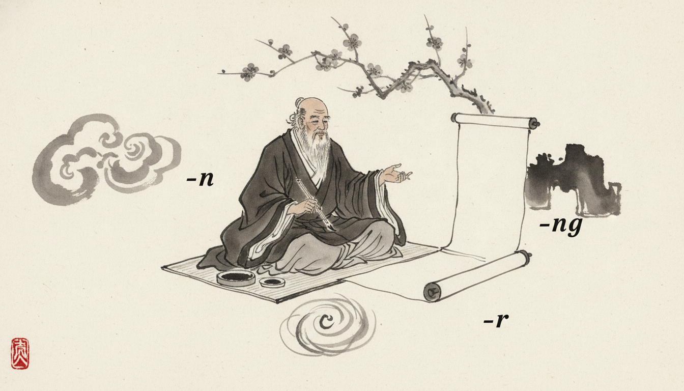Âm cuối -n, -ng, -r trong tiếng Trung