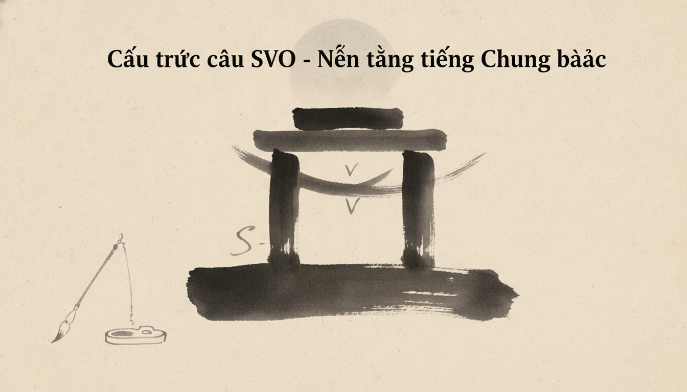 Cấu trúc câu SVO - Nền tảng tiếng Trung cơ bản